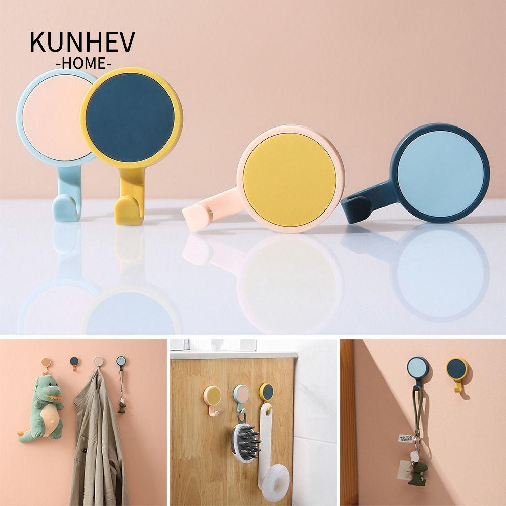 KUNHEV Set 3 Móc Treo Khăn Áo Khoác Gắn Tường Không Cần Đục Lỗ