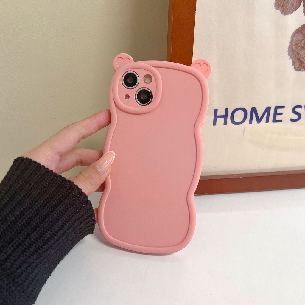 Ốp Điện Thoại In Hình Chú Heo Tai Hồng Cho Iphone 14 13 Pro Max 12 / 11 / xs / xr