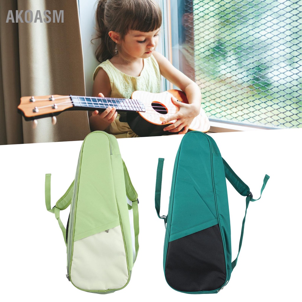 Túi đàn Ukulele có dây đeo thể điều chỉnh Ba lô bảo vệ bằng vải Oxford chống thấm nước cho 23in 24in AKOASM