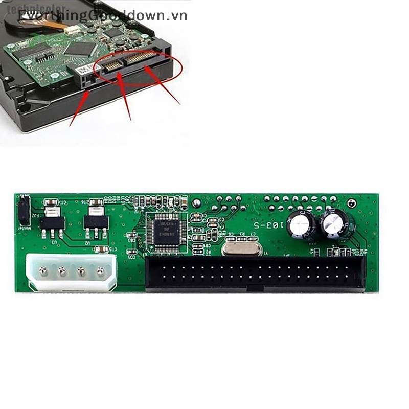 Đầu Chuyển Đổi Sata Sang IDE Cho Ổ Cứng HDD CD DVD-ROM 22Pin 2.5 &quot;3.5&quot; Serial ATA Sang 40pin