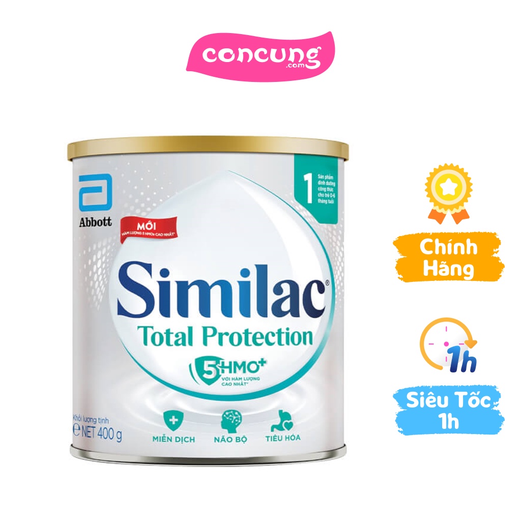 Sữa Similac Total Protection 1 5 HMO+ 400g 0 - 6 tháng