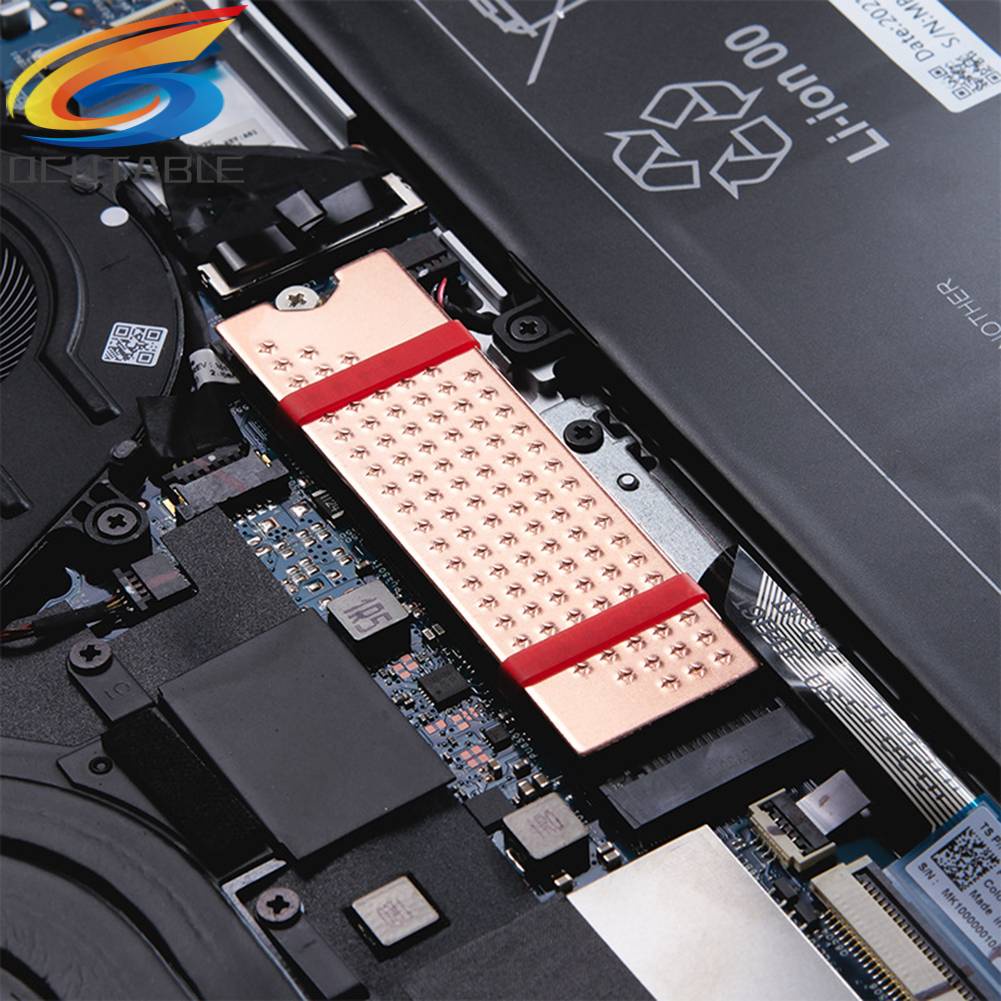 Bộ Tản Nhiệt Bằng Đồng Với Đệm Silicone Tản Nhiệt Cho M.2 2280 SSD