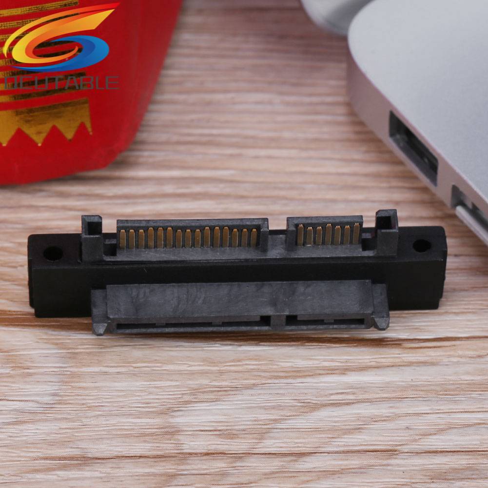 Cổng Chuyển Đổi 90 Độ 7 + 15Pin SATA Đực Sang Cái Cho SATA HDD SSD