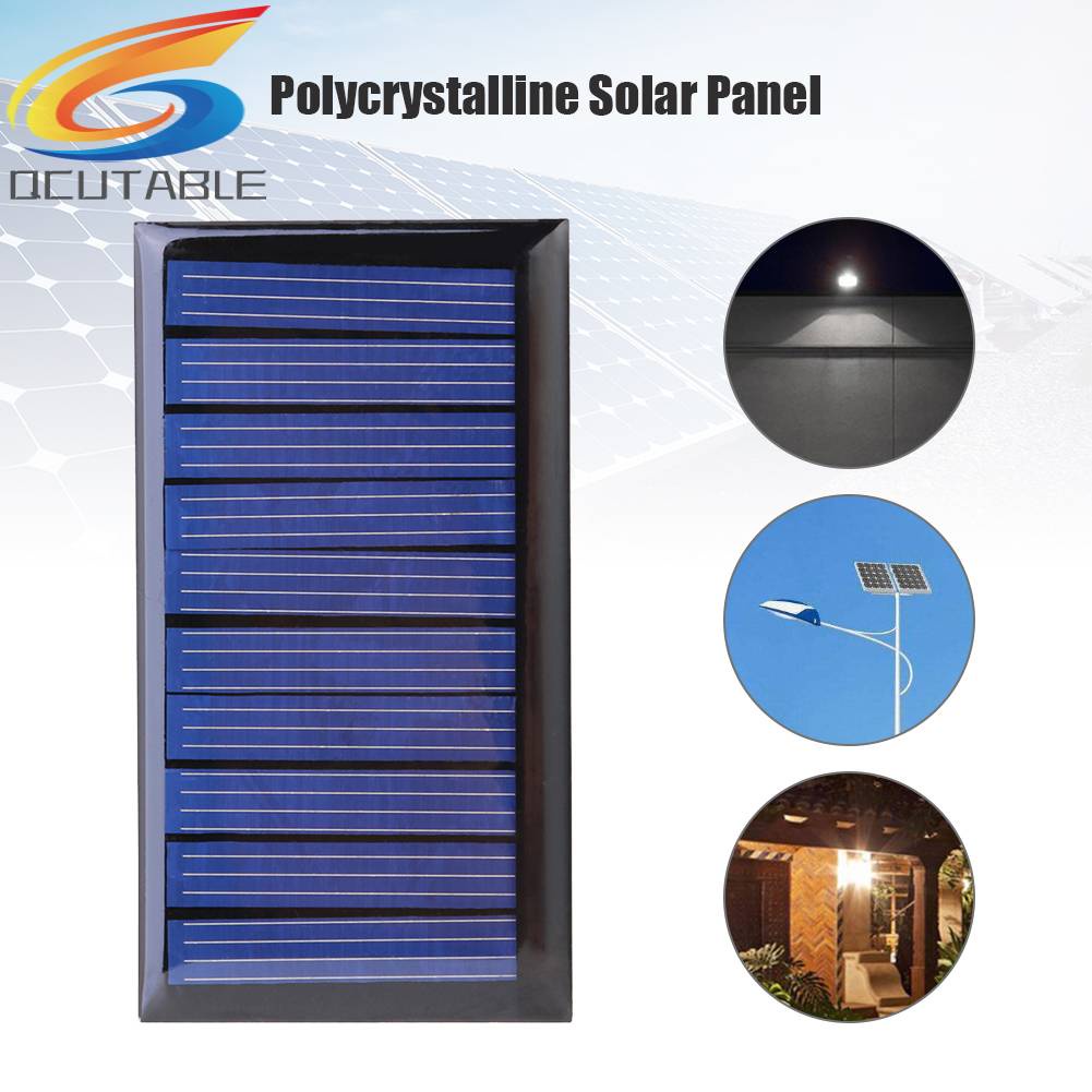 Tấm Pin Năng Lượng Mặt Trời 0.3W 5V 60mA Polycrystalline Cho Pin 3.6V