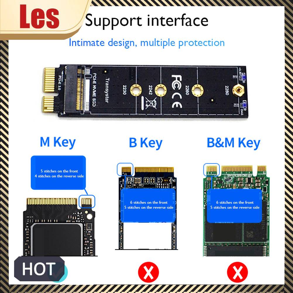 Thẻ Chuyển Đổi M.2 NVME SSD PCIE M2 M Key SSD Cho Laptop
