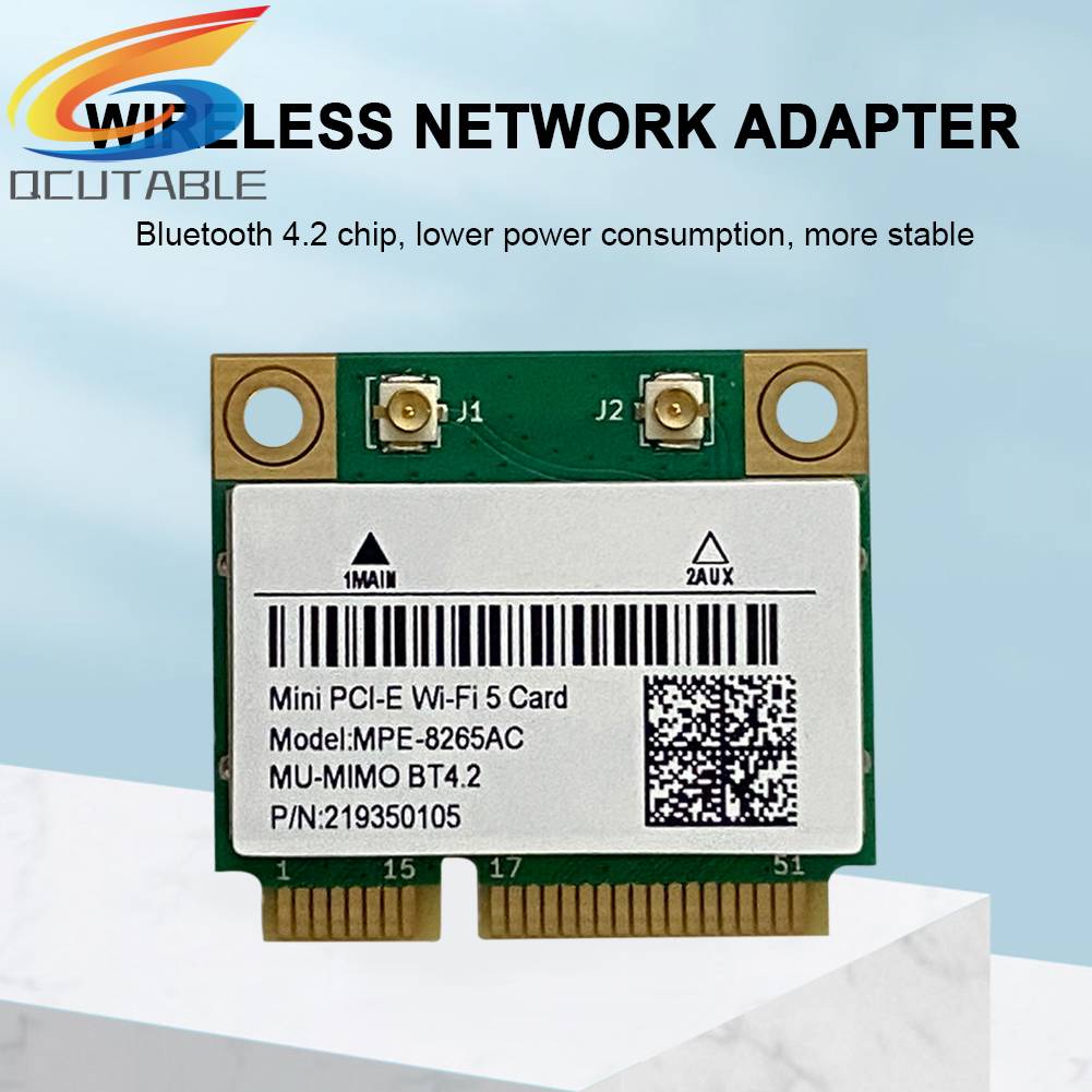 Thẻ Mạng Không Dây 1200M MC8265 Băng Tần Kép 2.4GHz 5GHz Mini PCIe