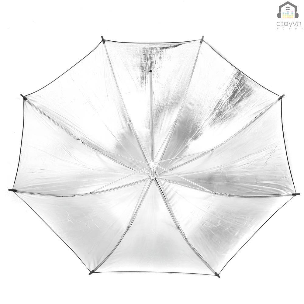 Dù Phản Quang 83cm 33in Màu Đen / Bạc Chuyên Dụng Cho Studio Chụp Ảnh