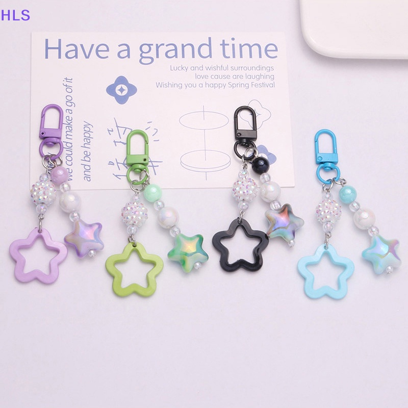 Móc Khóa Hình Ngôi Sao Năm Cánh Màu Gradient Thời Trang