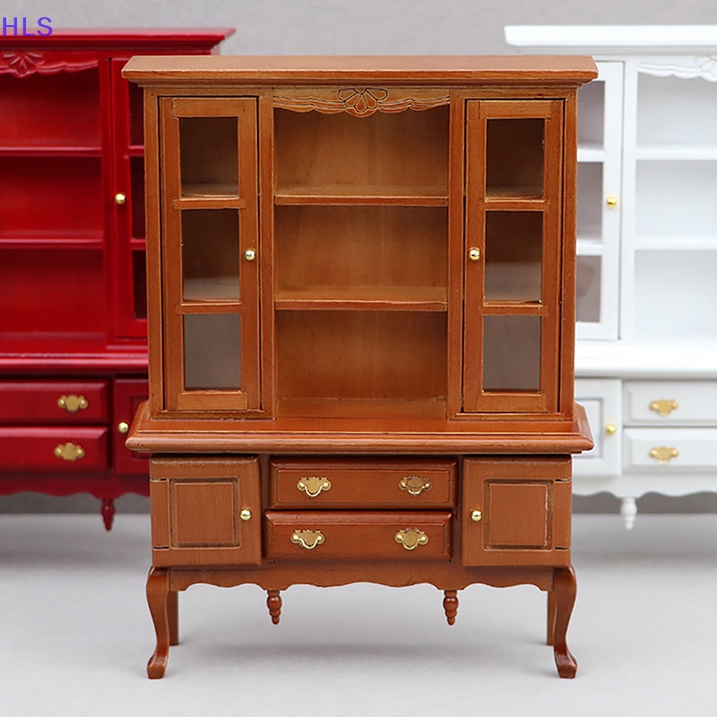 1 Mô Hình Kệ Sách Mini Tỉ Lệ 1: 12 Dùng Để Trang Trí Nhà Búp Bê