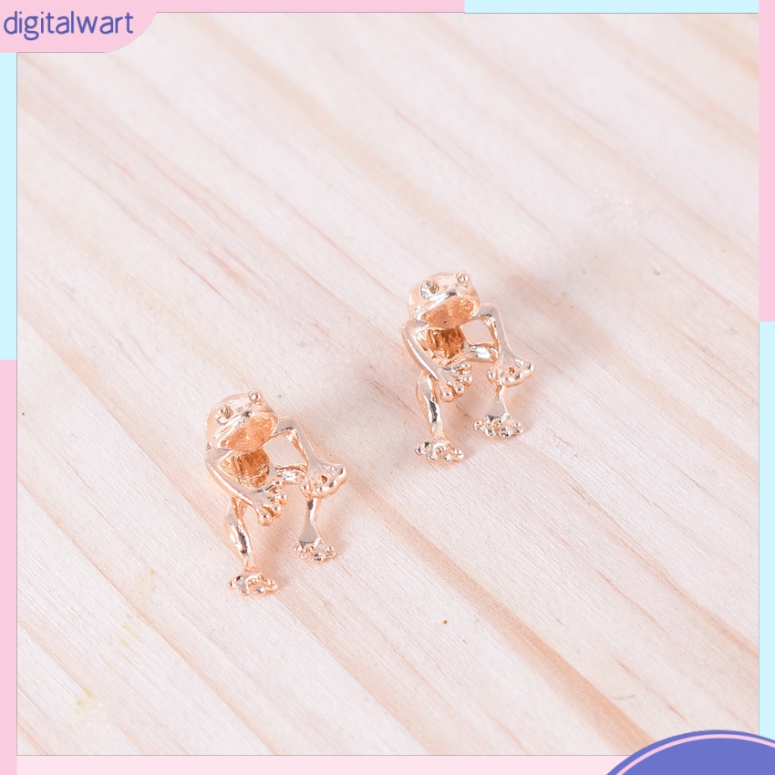 Bông Tai Bạc Hình Chú Ếch Phong Cách Âu Mỹ Cổ Điển Thời Trang Dành Cho Nữ