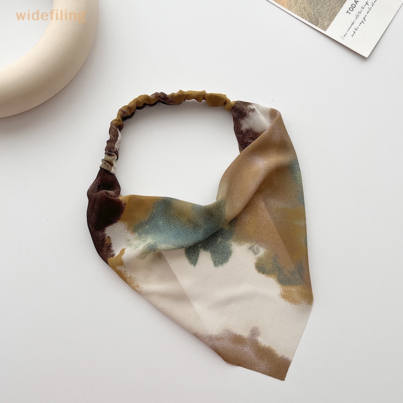 Khăn Bandana Mỏng Nhuộm Màu Hình Tam Giác Nhỏ Đơn Giản Thời Trang Mùa Hè Cho Nữ