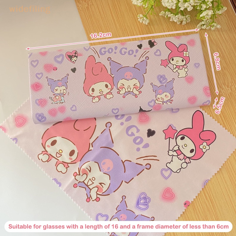 Hộp Đựng Mắt Kính Gấp Gọn Họa Tiết Hoạt Hình Sanrio Kitty Melody Kuromi Cinnamoroll