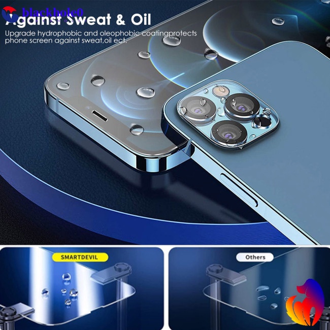 Kính Cường Lực Bảo Vệ Màn Hình Chống Tĩnh Điện Kèm Khay Lắp Đặt Cho Iphone14