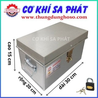 Hòm tôn nhỏ đựng đồ cá nhân , tặng kèm ổ khóa