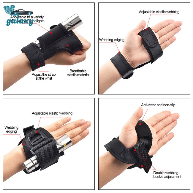 Galaxy Găng Tay Gắn Đèn Pin Dưới Nước 3 Kiểu Có Thể Điều Chỉnh