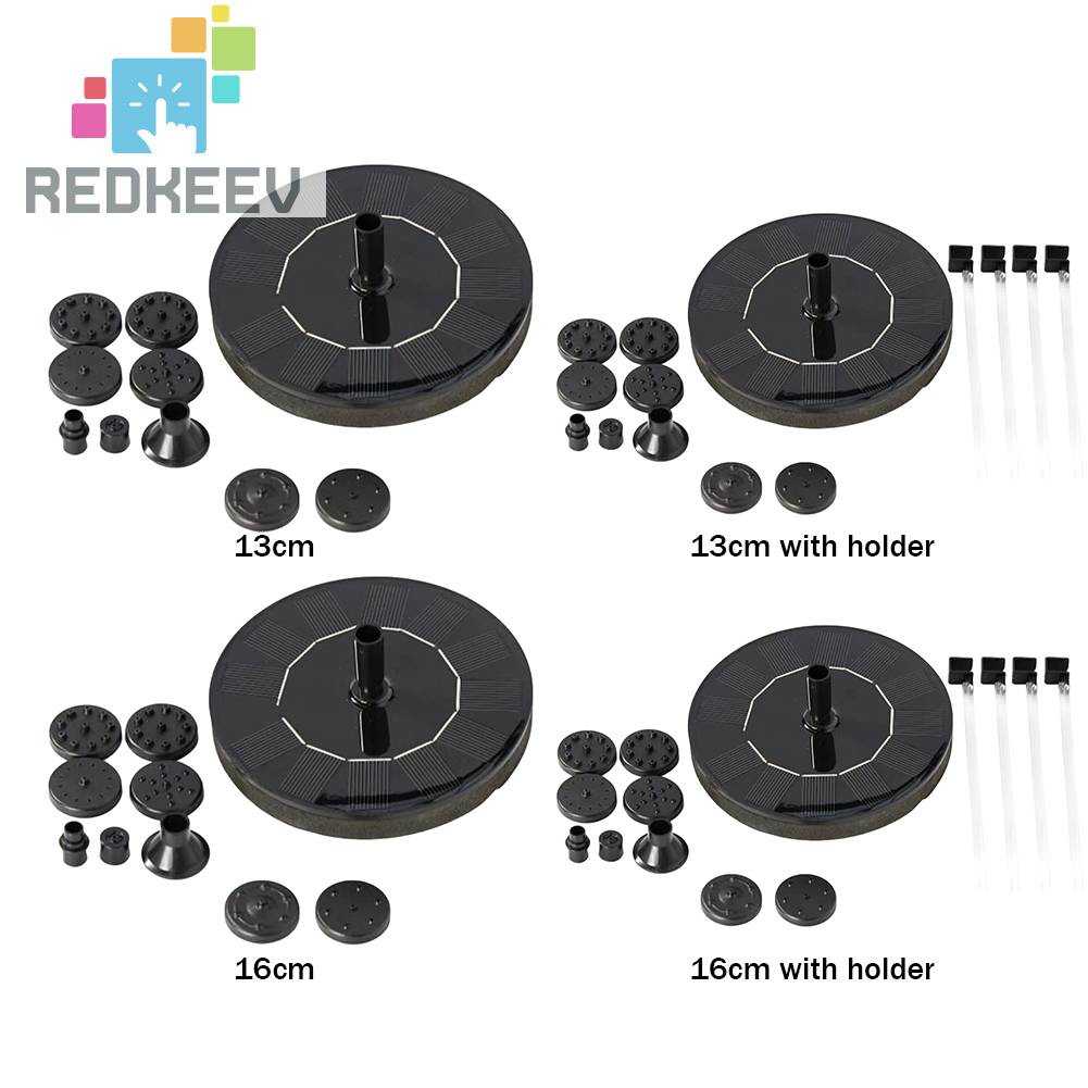 Máy Bơm Phun Nước Bằng Năng Lượng Mặt Trời 13 / 16cm Trang Trí Sân Vườn Ngoài Trời