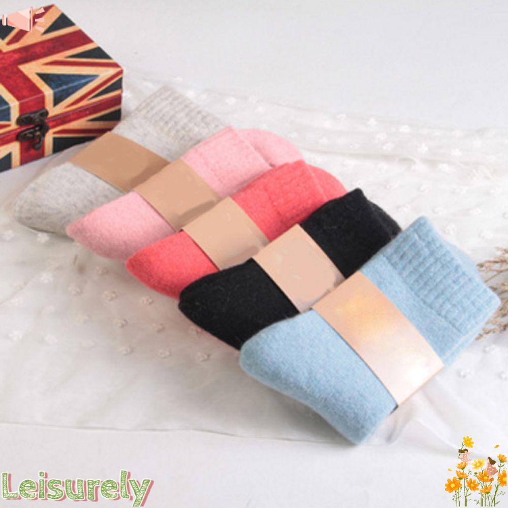 LEILY Tất Cotton Giữ Ấm Thiết Kế Mới Thời Trang Mùa Đông Dành Cho