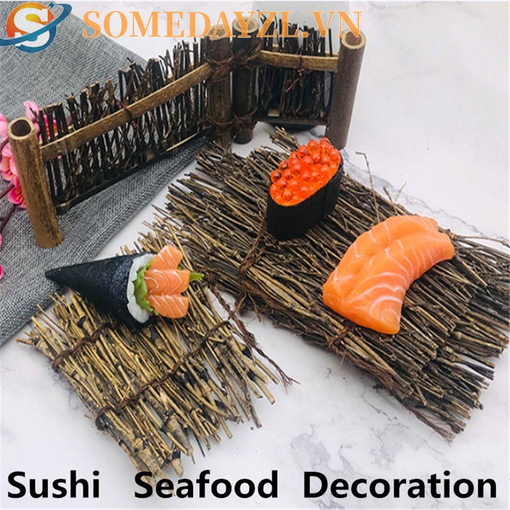 SOMEDAYZL Đĩa Đựng Sushi Bằng Pu Hình Hàng Rào Phong Cách Nhật Bản Độc Đáo