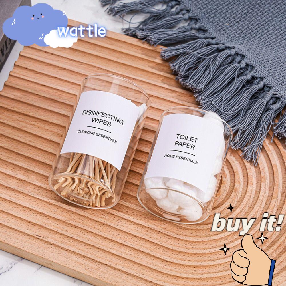 WATTLE Set 13 Tấm / 13 Tấm Nhãn Dán Màu Trắng Tối Giản Tự Dính