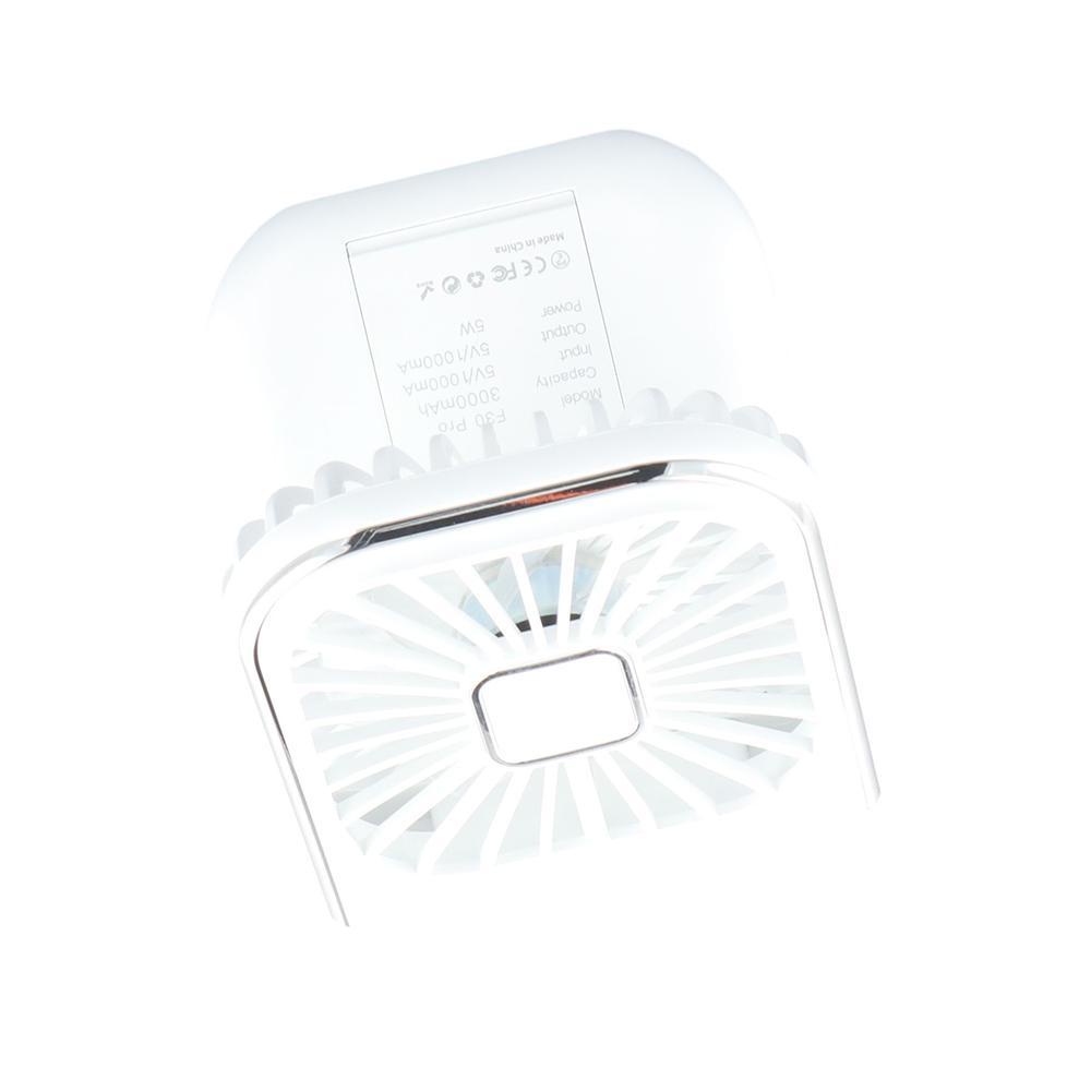 JANE Quạt Để Bàn 180 Độ 180 Độ Chất Lượng Cao° Sạc Dự Phòng 3000mAh 4 Tốc Độ Có Thể Gấp Lại Với Màn Hình Kỹ Thuật Số