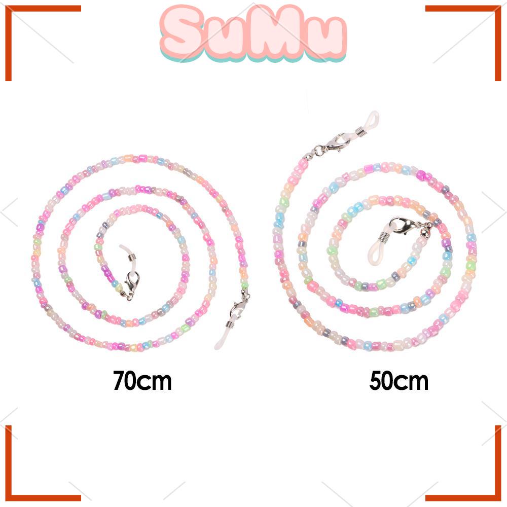 SUMU Dây Chuỗi Hạt Bằng Acrylic Giữ Mắt Kính Đọc Sách Mở Rộng Phong Cách Trẻ Em