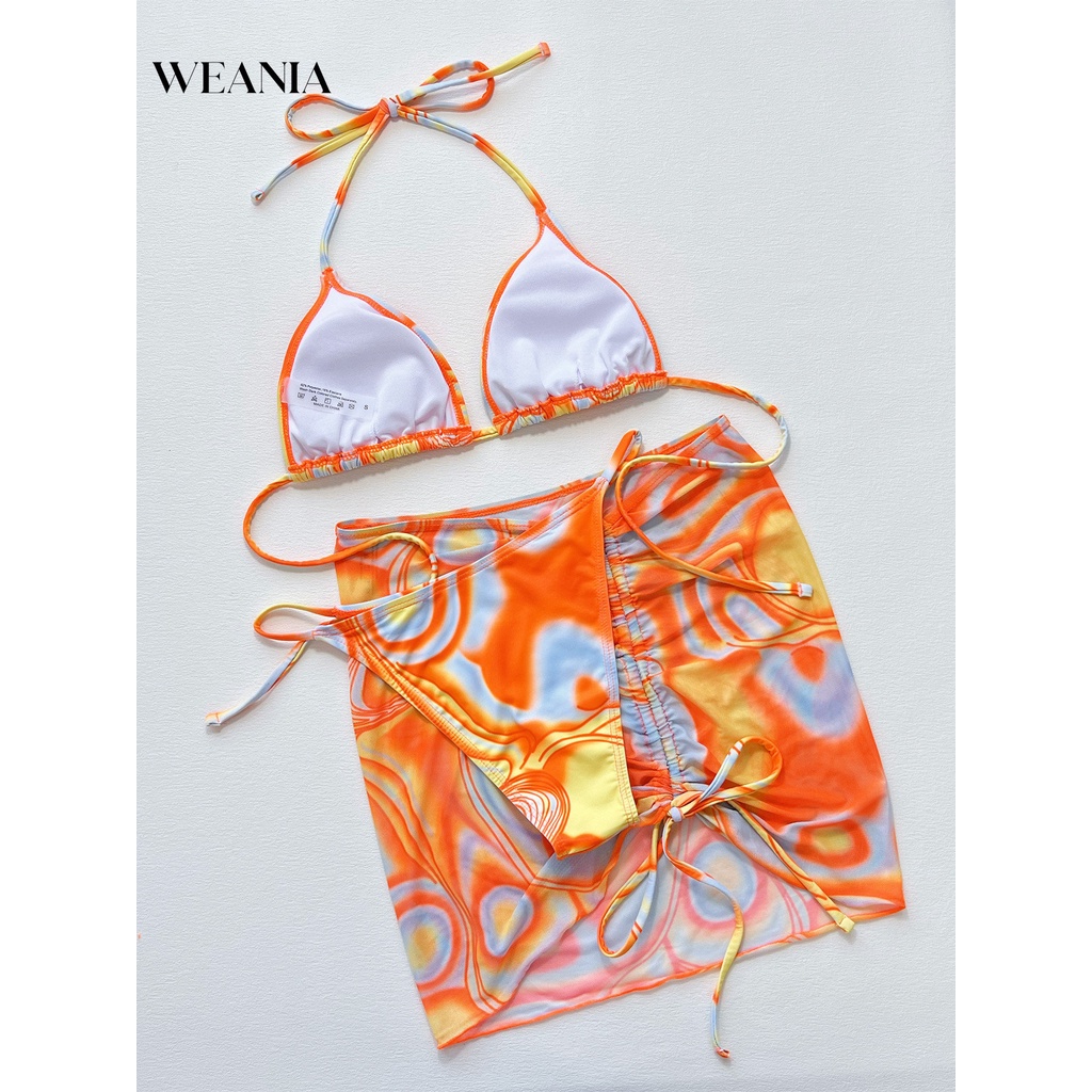 Bộ Bikini 3 Mảnh Thời Trang Mùa Hè Nhiều Màu Sắc Cho Nữ