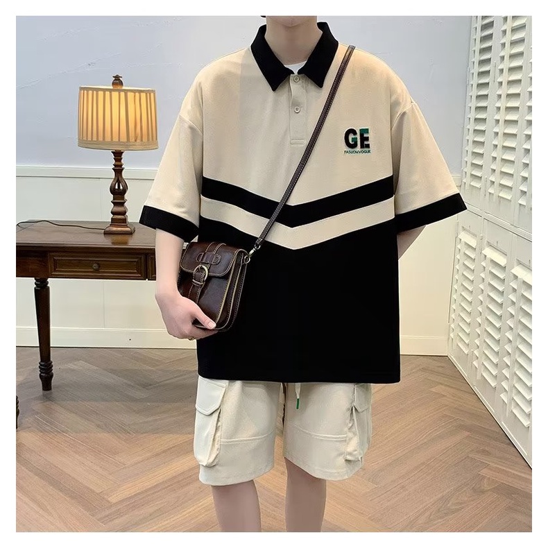 Áo Thun polo Ngắn Tay Phong Cách Đường Phố Thời Trang Mùa Hè Cho Nam