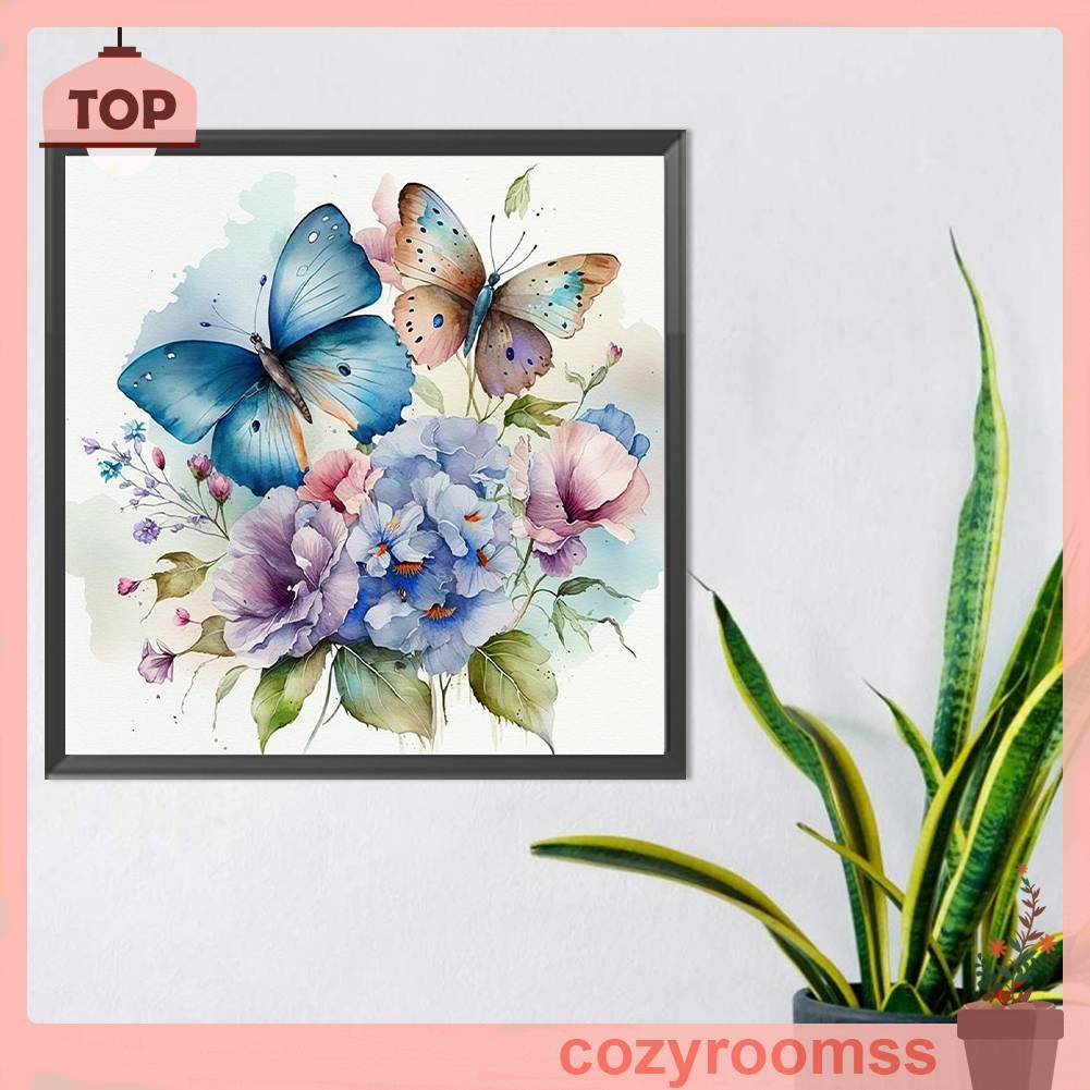 Tranh Đính Đá Kim Cương Toàn Bộ 5D DIY Hình Vẽ Bướm