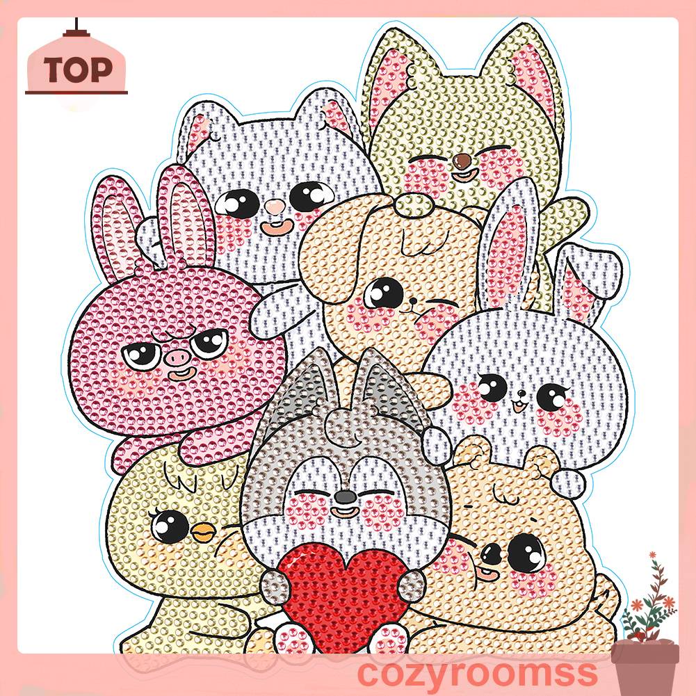 Miếng Dán Hình Động Vật Họa Tiết Mosaic Độc Đáo Trang Trí Thủ Công DIY