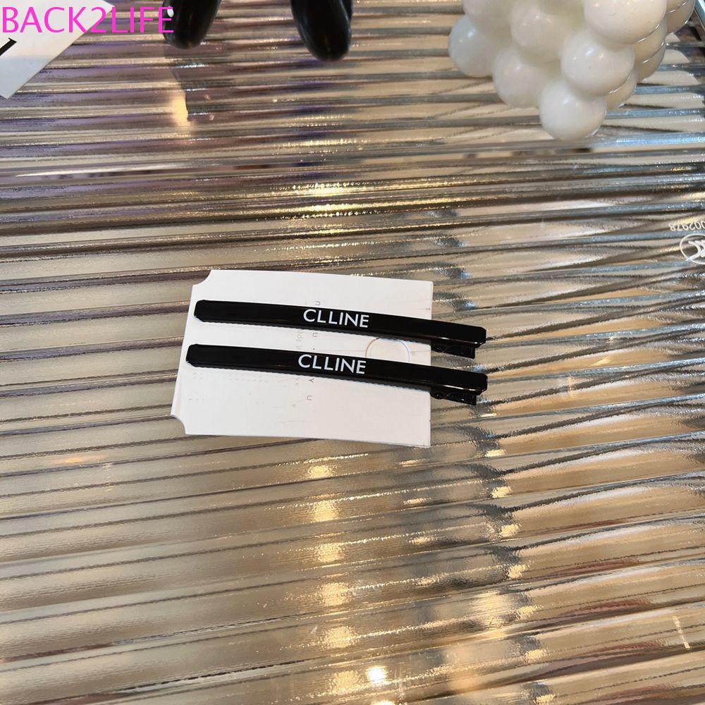 BACK2LIFE Kẹp Tóc Hình Mỏ Vịt Màu Đen / Bạc Đáng Yêu Sáng Tạo Dành Cho Bạn Gái