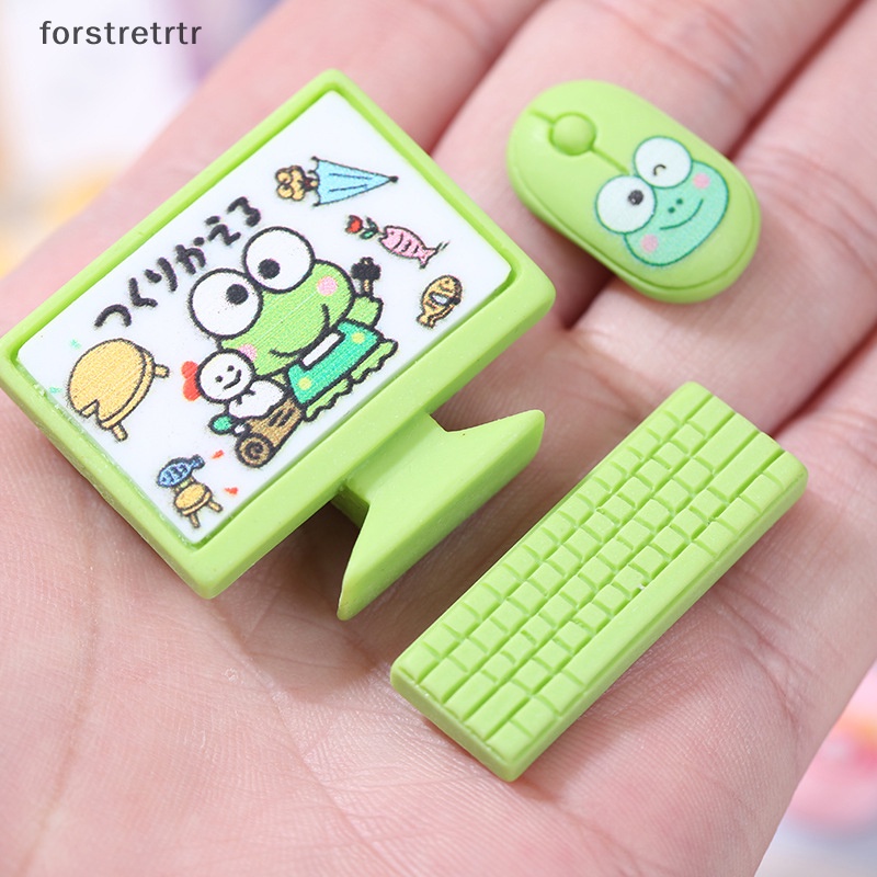 Bộ Bàn Phím + Chuột + Màn Hình Mini Trang Trí Nhà Búp Bê