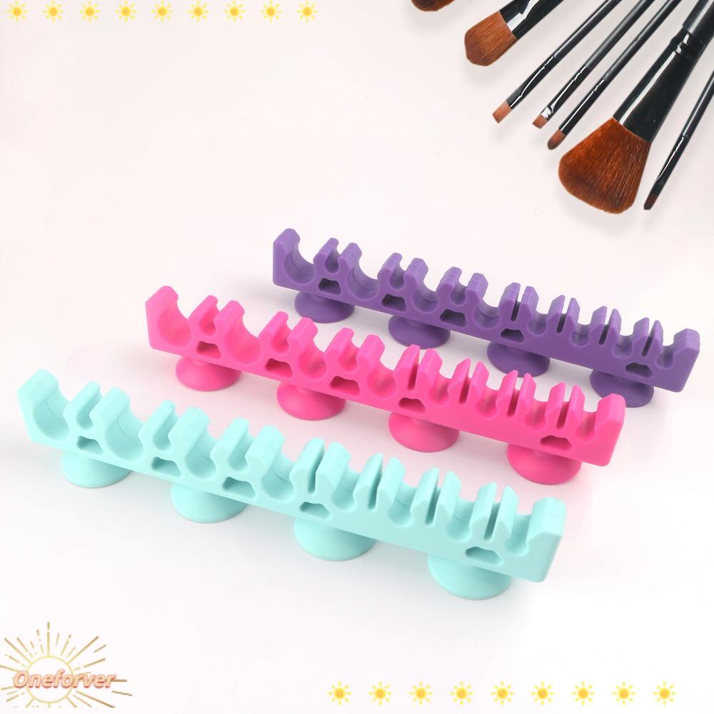 Giá Đỡ Cọ Trang Điểm Bằng Silicone Tiện Lợi