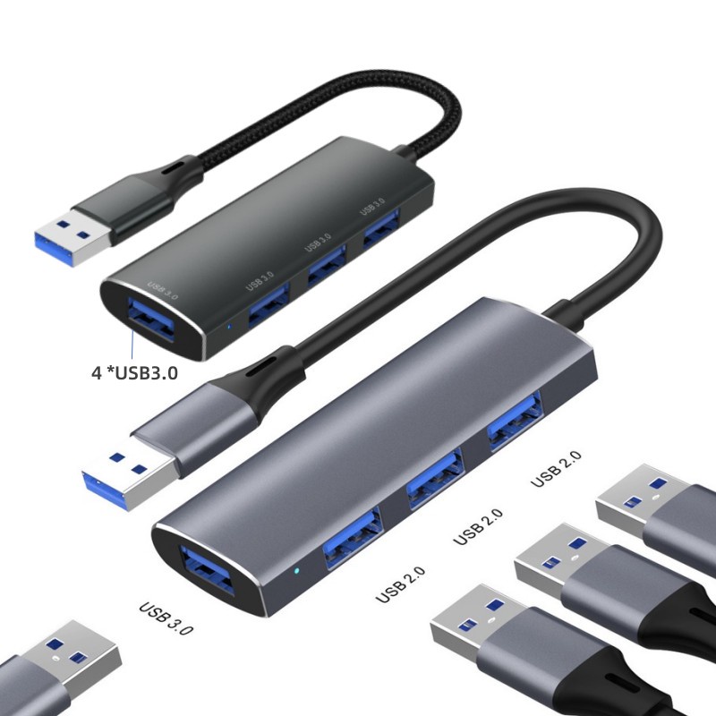 Bộ Chia USB-A / USB C Sang USB 2.0 3.0 4 Trong 1 Tốc Độ Cao Cho Mac Laptop Máy Tính