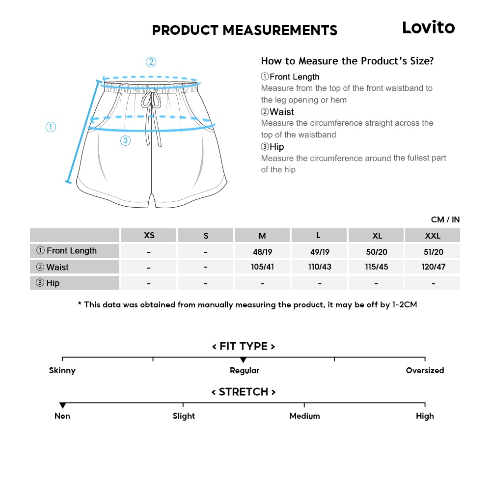 Lovito Quần short cạp cao trơn có túi đơn giản dành cho nữ LNE09145 (Màu xanh lá cây đậm)
