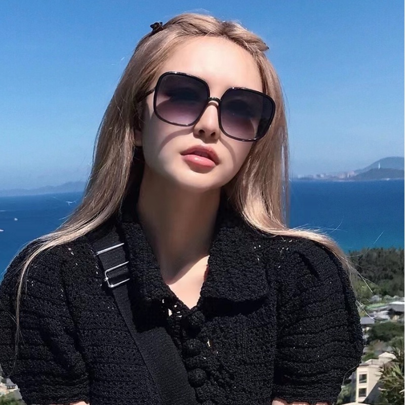 (KIQI-FASHION) COD Kính Mát Gọng Vuông Oversize Thời Trang Hàn Quốc Chất Lượng Cao Cho Nam Nữ