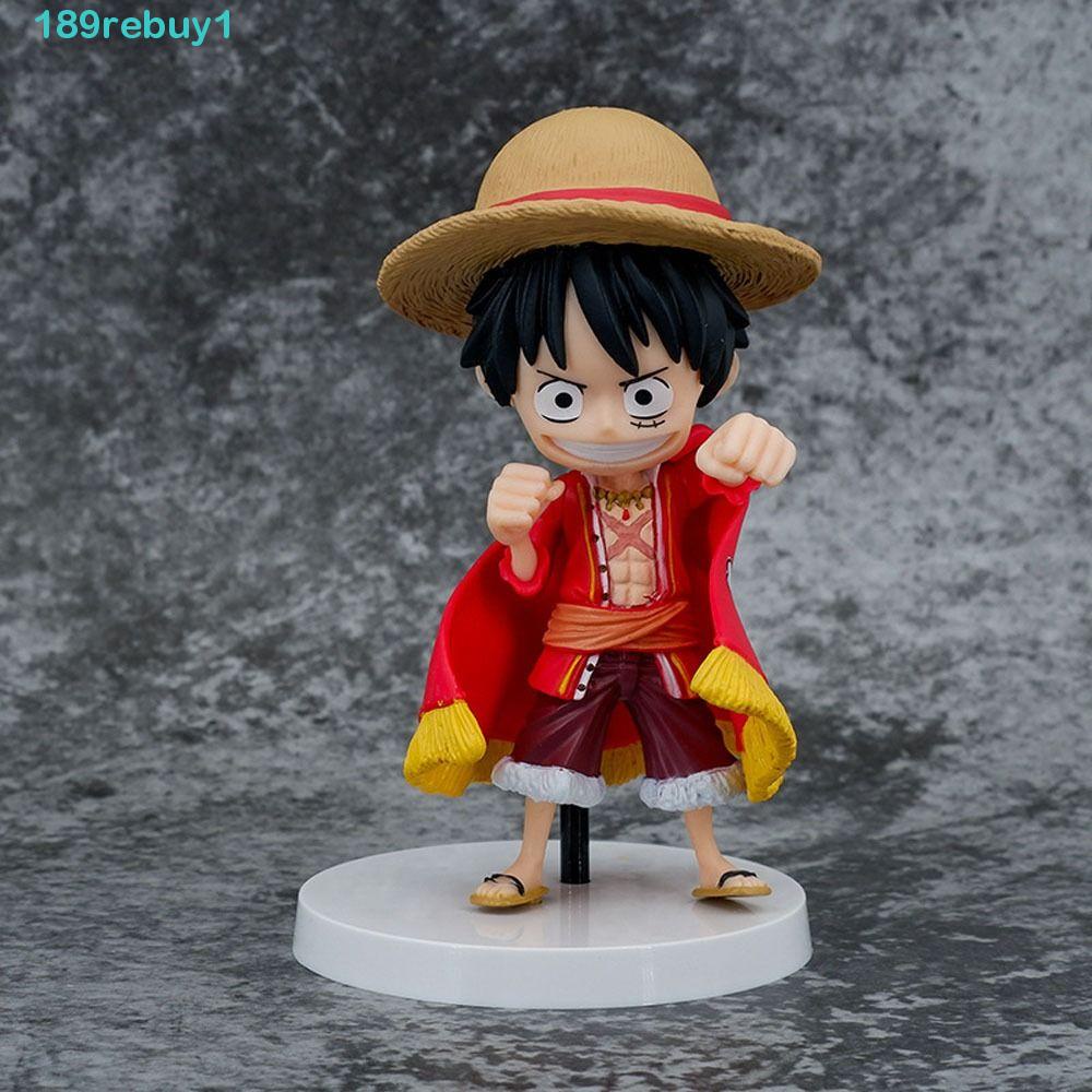 REBUY1 Mô Hình Nhân Vật Luffy Mặc Áo Choàng Đỏ Đáng Yêu
