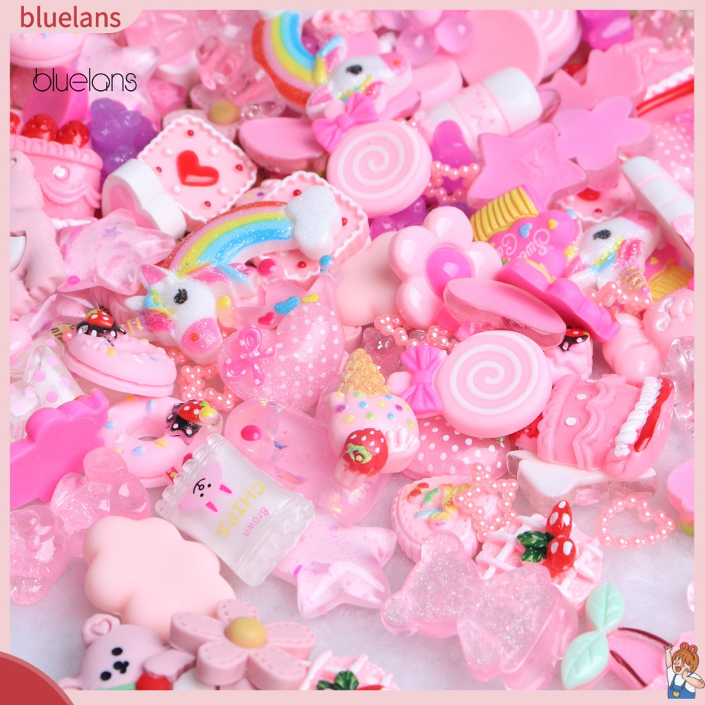 1 Bộ Kẹp Tóc Bằng Nhựa Resin Màu Hồng Đa Năng