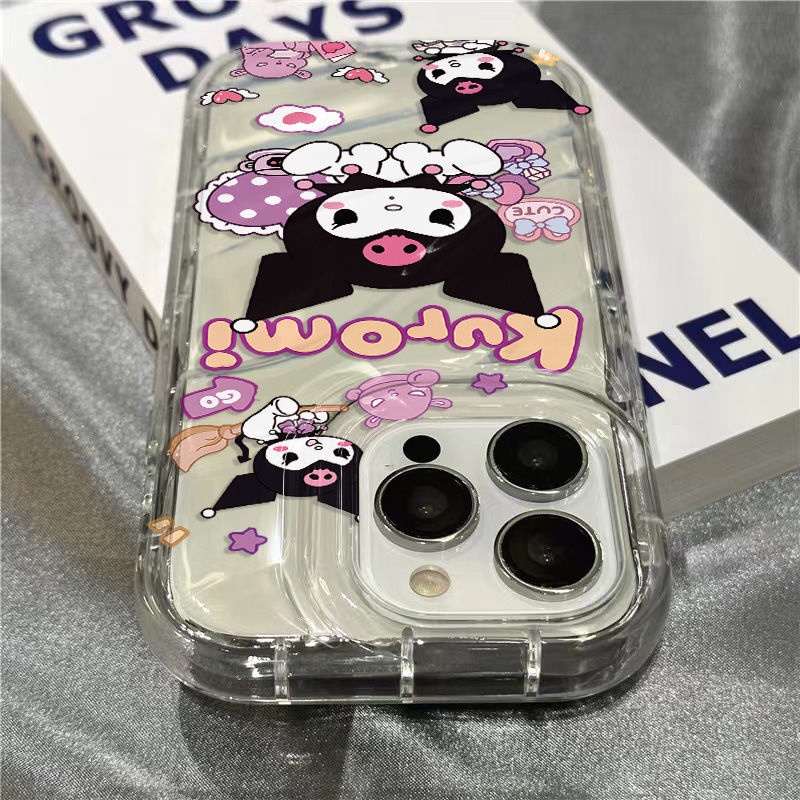 Ốp Điện Thoại Mềm Trong Suốt In Hình Kuromi Dễ Thương Cho iPhone14promax plus 8 11sins1312 / xr7 T1OX
