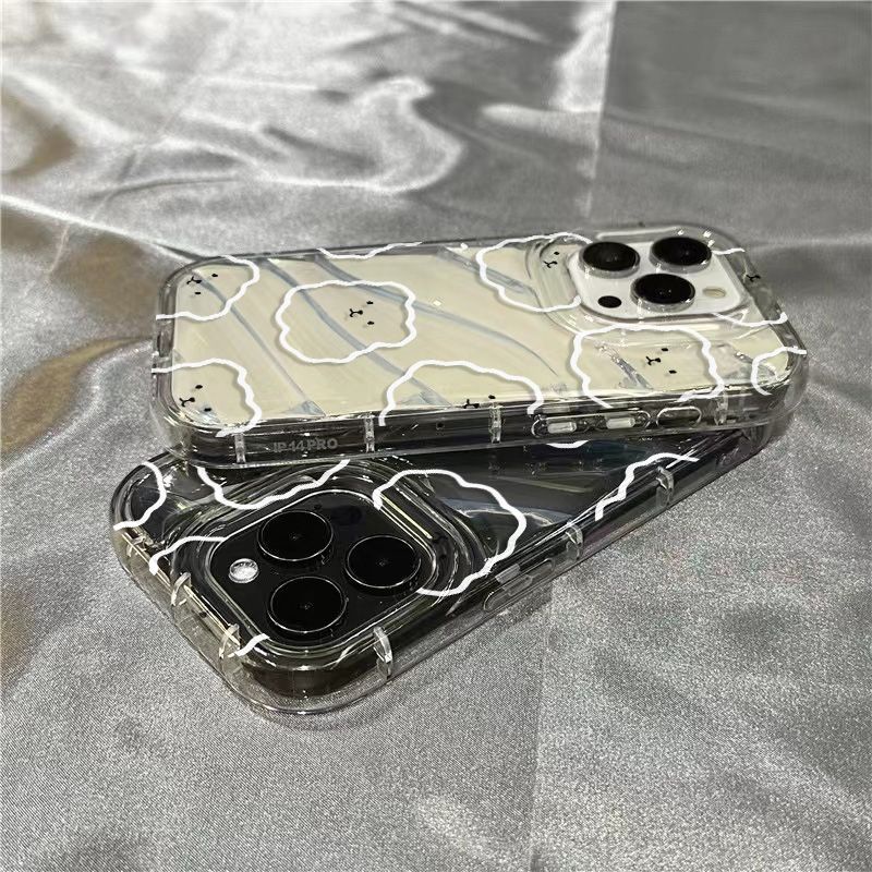 Ốp Điện Thoại Mềm Trong Suốt In Hình Gấu Trắng Dễ Thương Cho Iphone 11 / 14Promax 13127 / 8 xr