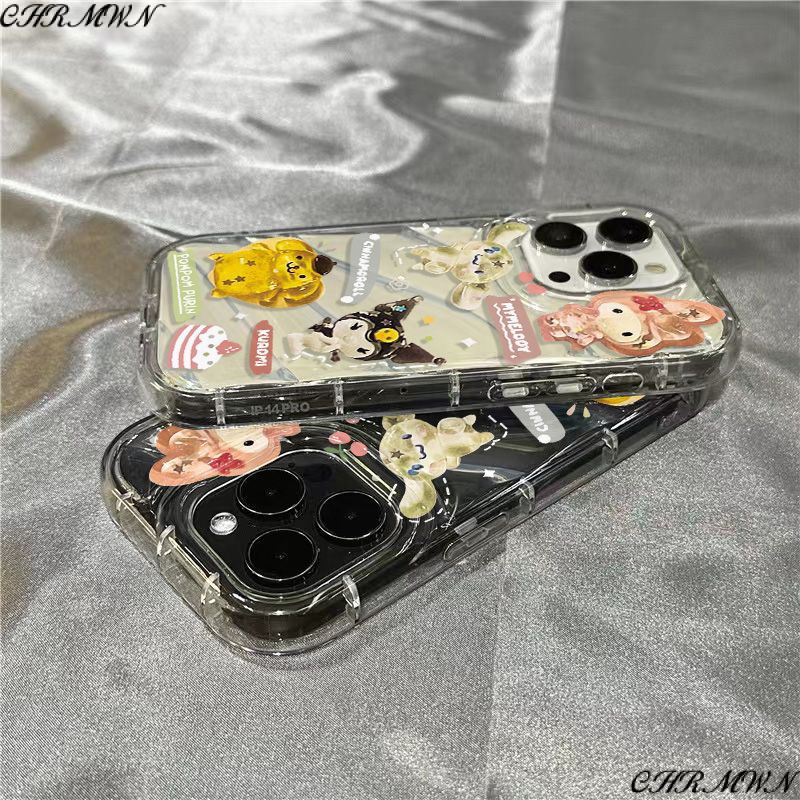 Ốp Điện Thoại Mềm Trong Suốt Hình Cún Cinnamon Cho Iphone 1312 xr 11iPhone14promax 8sins7 2ZHV