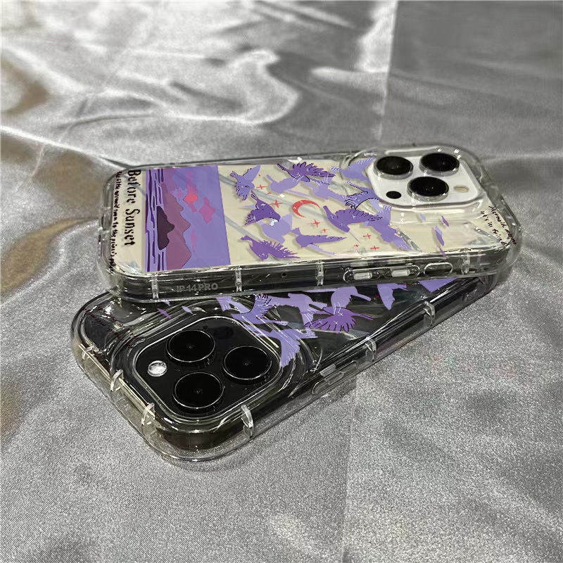 Ốp Điện Thoại Mềm Trong Suốt In Hình Chim Bồ Câu / Xanh Dương Cho Iphone 7 11 xr1312 8Plus 14Promax / B6HS