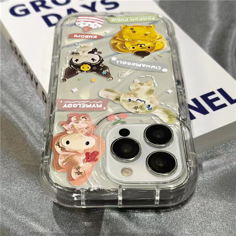 Ốp Điện Thoại Mềm Trong Suốt Hình Cún Cinnamon Cho Iphone 1312 xr 11iPhone14promax 8sins7 2ZHV