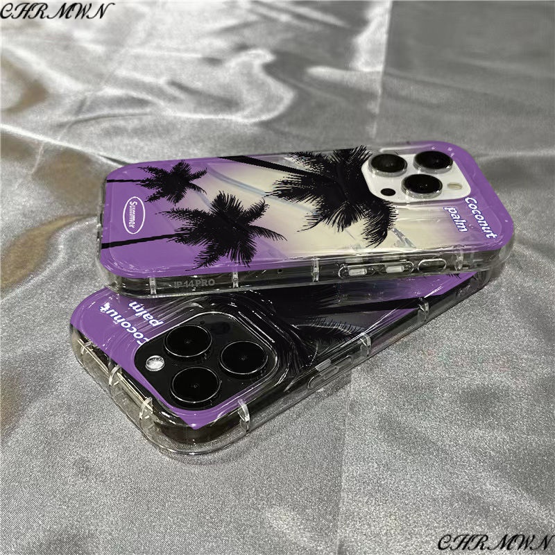 Ốp Điện Thoại Hình Trái Dừa Màu Gradient Cho Iphone14Promax / xr / / 7iPhone14promax131211Ốp Điện Thoại Silicon Dẻo Trong Suốt In Hình Cá Heo 45YL 45YL Cho Apple 8 Plus 8