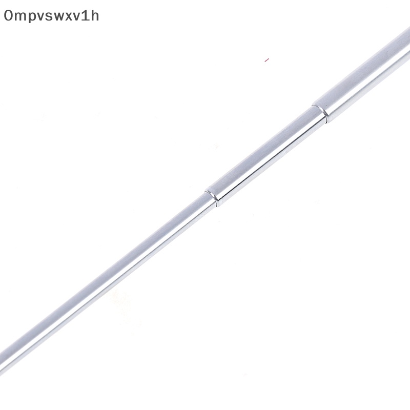 1 cái 37cm 5 phần Telescopic thép không gỉ AM FM Đài phát thanh phổ ăng ten mới