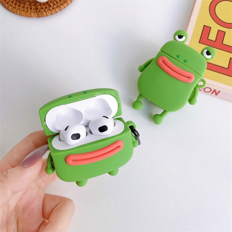 Vỏ Bảo Vệ Hộp Sạc Tai nghe không dây Bằng Silicon Mềm Hình Kirby Cho Airpods Pro 3 1