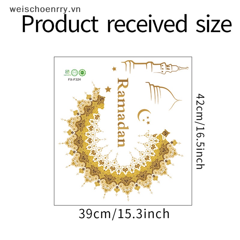 Sticker Dán Tường Trang Trí Tiệc Hồi Giáo