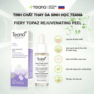 Tinh chất thay da sinh học TEANA FIERY TOPAZ Rejuvenating peel với Blue retinol và axit trái cây