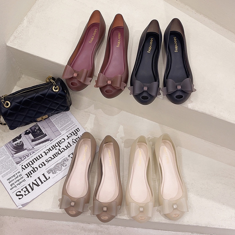 🔥Giá thấp nhất chất lượng tốt🔥Giày Sandal Nhựa Dẻo Mềm Đế Xuồng Chống Trượt Thời Trang Mùa Hè 2023 Cho Nữ