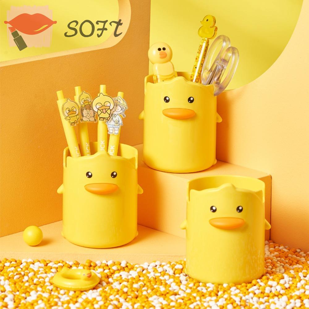 Hộp Đựng Bút Hình Chú Vịt Vàng Nhỏ Dễ Thương