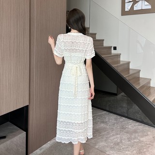 Đầm Chữ A Thắt Dây Eo Sang Trọng